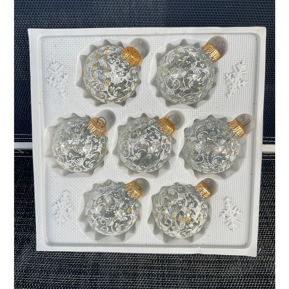 Classic VTG Beautiful Glass Christmas Ornaments Made in West Germany - Picture 1 of 7